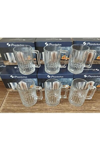 Paşabahçe Elysia 55442 Kulplu 6 lı Çay ve Nescafe Fincanı Kupası - 310 cc