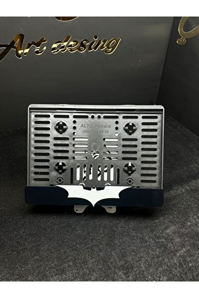 ÇİZİKDEKOR MOTOR PLAKALIK BEYAZ BATMAN LAZER KESİM PLEKSİ