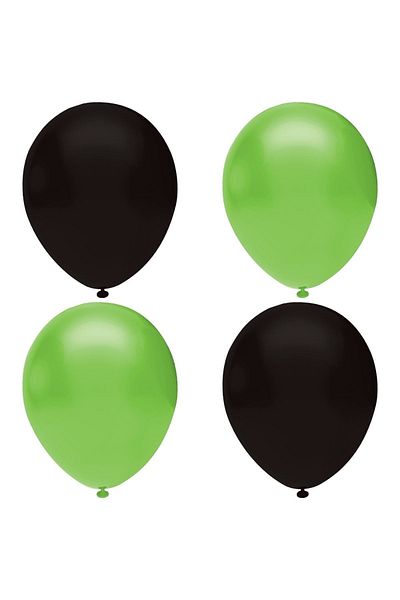 HKNYS Black - Light Green Pastel Latex Balloon Helium Compatible-20 Pieces
