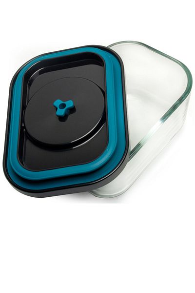 Bigatti 1320ml Glass Storage Container Black