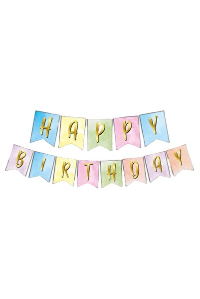 HKNYS عيد ميلاد سعيد معكرون ذهبي ملون عيد ميلاد راية - نص عيد ميلاد - مدينة ا...