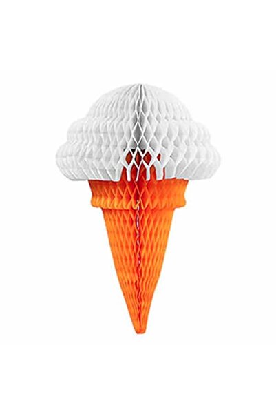 HKNYS PETEK SÜS DONDURMA  BEYAZ 50CM-DOGÜM GÜNÜ PARTİ SÜSÜ