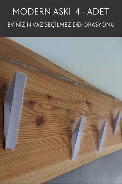 Nosa Mall 4 Decorative Wall Hangers - Mounted Hanger, Modern Clothing Hanger