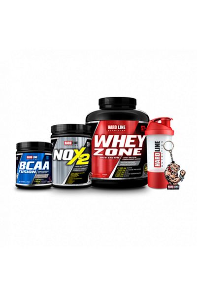 Hardline Whey Zone 2300 gr - Bcaa Fusion green Apple Nox 2 Combination