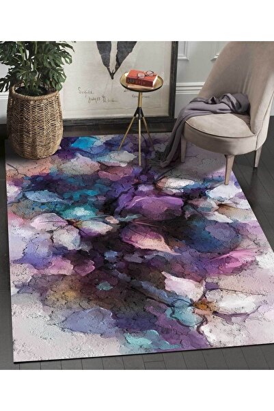 Colorful Carpets Washable Digital Printing Modern Decorative Anti-Slip Spacious Living Room Rug