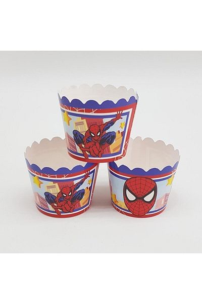 SPIDERMAN Spiderman Cupcake Container 25 Pieces