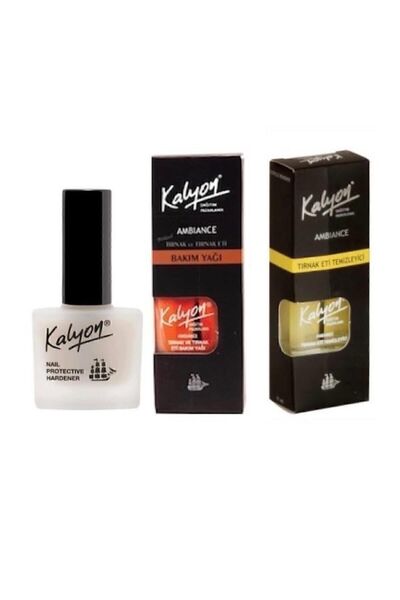 Kalyon Tırnak Tırnak Bakım Yağı Tırnak Eti Temizleyici 3'lü Set