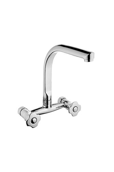 Vilas Menekşe Duvardan Klasik Döner Borulu Mutfak Evye Bataryası