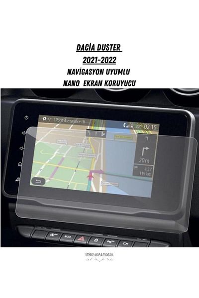 UniqAnatolia Dacia Duster 2021 2022 8 Inch Navigation and Multimedia Compatible Nano Screen Protector