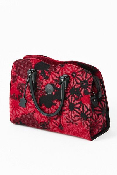 Desen Triko Geantă de damă cu model de umbre mixte 02422400 roșu