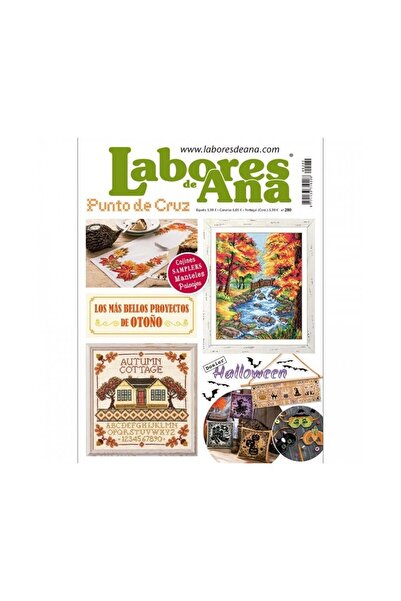 Labores de Ana Revista punto de cruz Las Labores de Ana Incluye dosier Hallow...