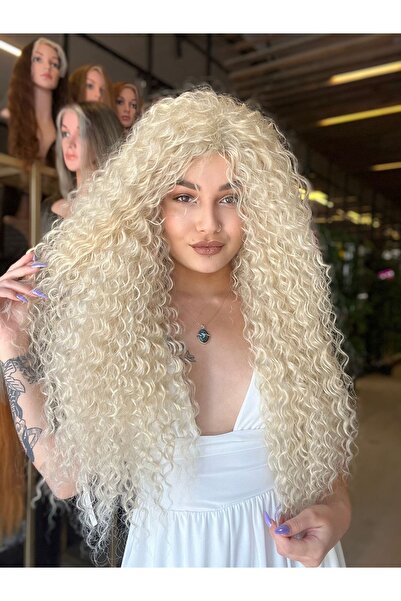 Suzan Peruk Afro Dalgalı Afro Saç Peruk Eksra havalı El yapımı komple tak ve ...