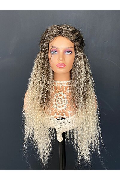 Suzan Peruk Afro Dalgalı Afro Saç Peruk Eksra havalı El yapımı komple tak ve ...
