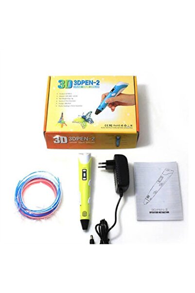 Robocombo 3d Kalem - 3d Pen Baskı Kalemi Yazıcı Printer + 3 Renk Filament