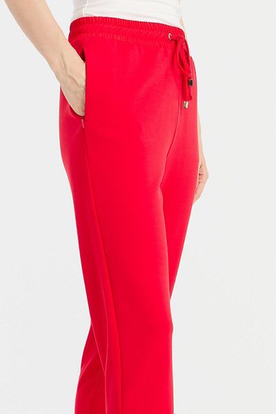Desen Triko Women's Pocketed Sweatpants Red