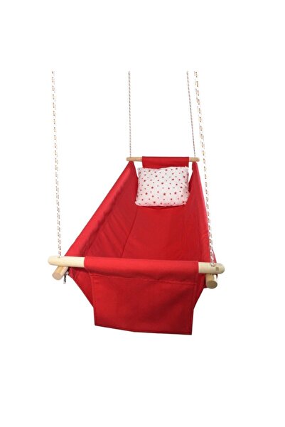 hupim Bebek Çocuk Çingene Beşiği Kırmızı