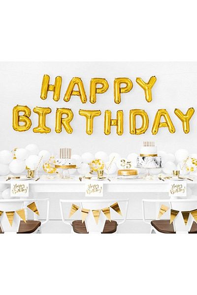 ikm balon Gold Colored Letter C Balloon - Small 35 cm