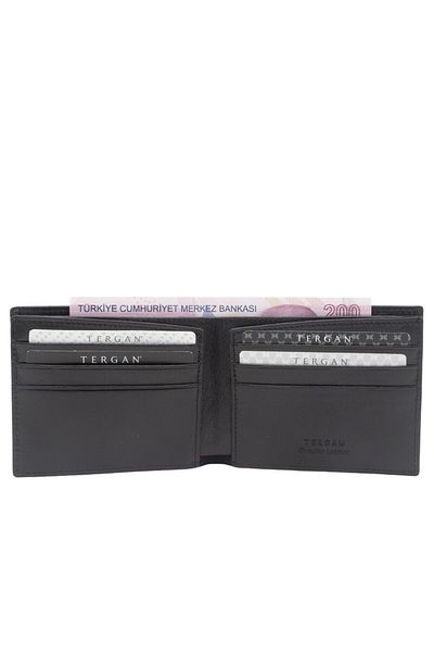 Tergan Leather Black Men's Wallet - 1661B06