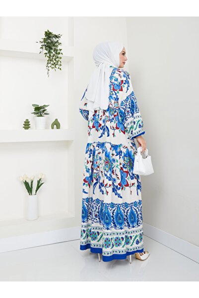 VOLT CLOTHİNG Dámské šaty s etnickým vzorem - vícebarevné