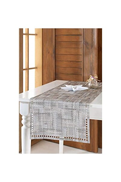 ÖZENEV Krem Runner Amerikan Servis Masa Örtüsü 40x140 Cm Veranda-06