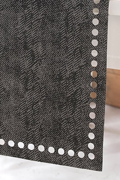 ÖZENEV Evine Özen Eliza Antrasit Runner Amerikan Servis Masa Örtüsü 40x140 cm