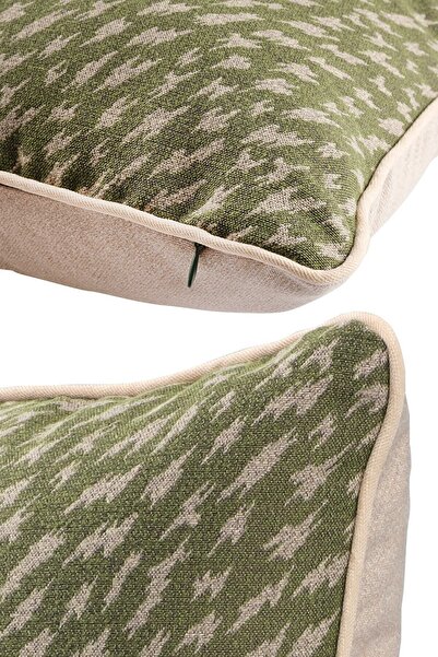 ÖZENEV 43x43 Special Design Υφαντό κάλυμμα μαξιλαριού ριχτάρι - Κρυφό φερμουάρ, Διακοσμητικό Σαλόνι Σωληνώσεων