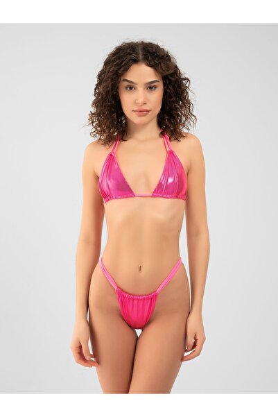 PINKYSWIM DİKİŞSİZ PARLAK BİKİNİ ÜSTÜ