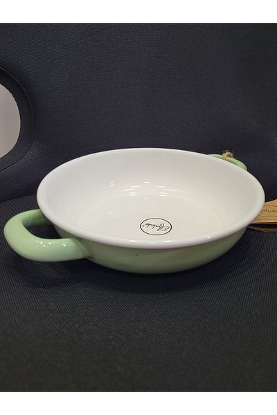 esdekor Light Green 20cm Colored Enamel Sahan - Feel a Sweet Story 1 Piece