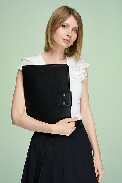 MORCA Black Costa Organizer - Document, Laptop and Tablet Bag