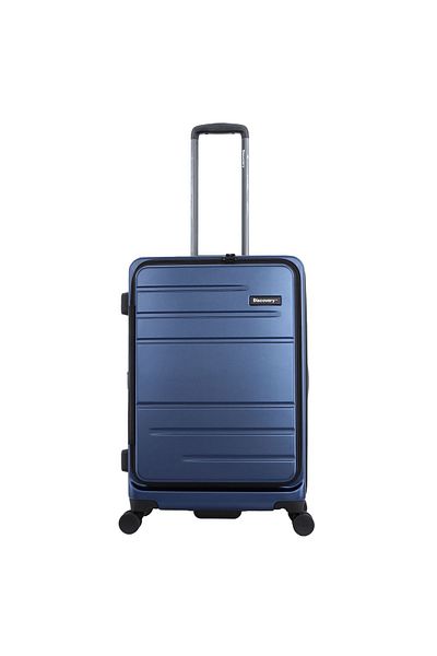 Discovery Patrol Medium, TSA Lock, Expandable, 4 Double Wheels, 24 Inch Blue