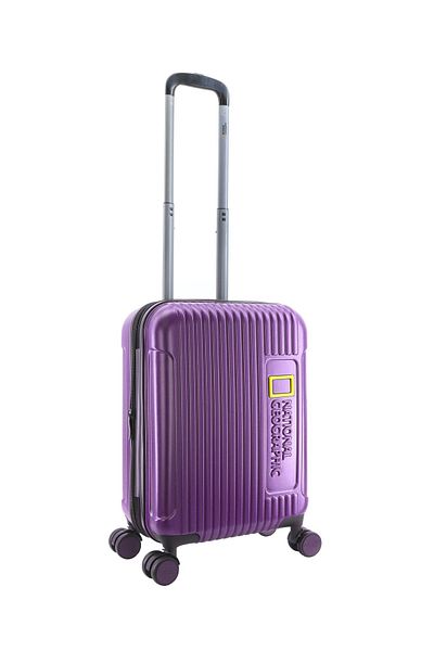 NATIONAL GEOGRAPHIC Canyon Luggage Trolley Carry-On Small Metallic Purple