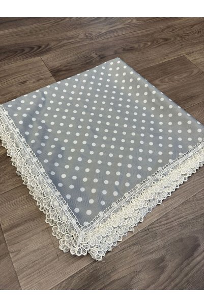 Dantelux Stain Resistant Small Polka Dot Patterned Table Cloth, Picnic Cloth, Table Cloth 160x160 Size