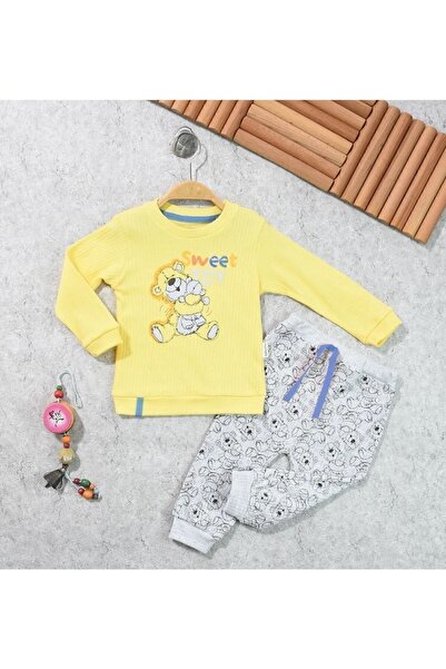 Bebelop مجموعة مزدوجة للجنسين من Sweet Toy مطبوعة على شكل دمية دب