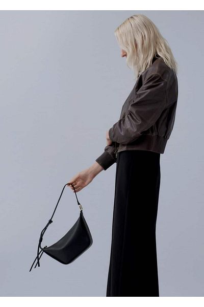 MANGO Woman Geantă de umăr elegantă cu detaliu cu cataramă
