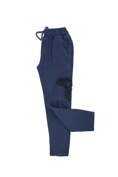 Bebelop Boy's Camouflage Patterned Lace-up Trousers with Pipe Leg Pockets