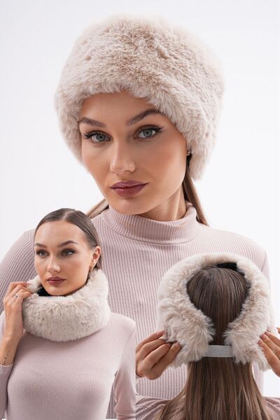 Ritagarcia Peluş Bandana Şapka