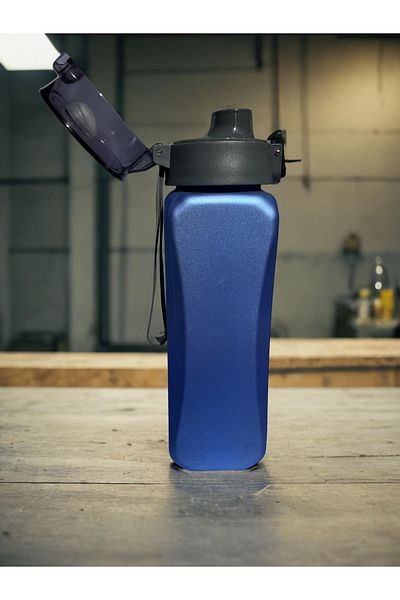 Espas Home 800ml Motivational Water Bottle - Square Glitter Detail