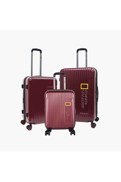 NATIONAL GEOGRAPHIC Canyon Luggage Set 3 pc Burgundy