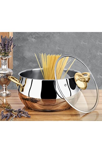 Remetta Serena Gold Çeyiz Seti Takımı 18 Prç Tencere Tava