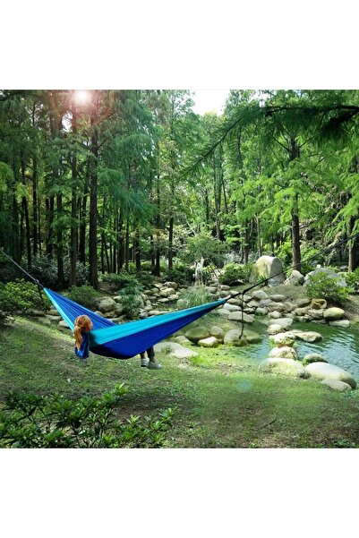 Beauty Box Paraşüt Naylonundan 2 Kişilik Keyif Hamak Dayanıklı Nefes Alabilir Kumaş