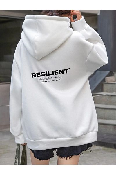 FAVORİST Φούτερ με κουκούλα Unisex RESILIENT - Τυπωμένο