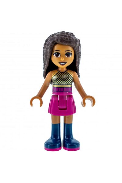 LEGO Minifigure Friends Andrea - Pink Skirt and Gold Blouse