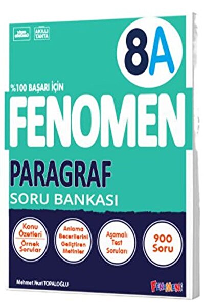 Fenomen Yayıncılık 8. Sınıf Paragraf A Soru Bankası / Kolektif / Fenomen Kita...