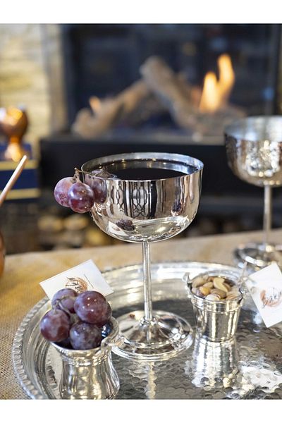 Bakır Concept Silver Copper Wine Glass - Colorful Design