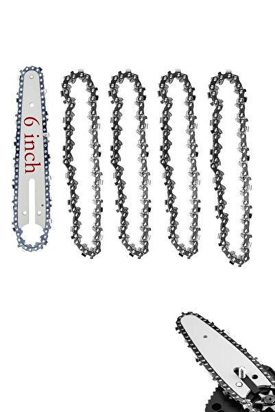 Millian Akülü Budama Testeresi Zinciri 5 Adet 6 inç 15 cm Zincir - 1 Adet 6 i...