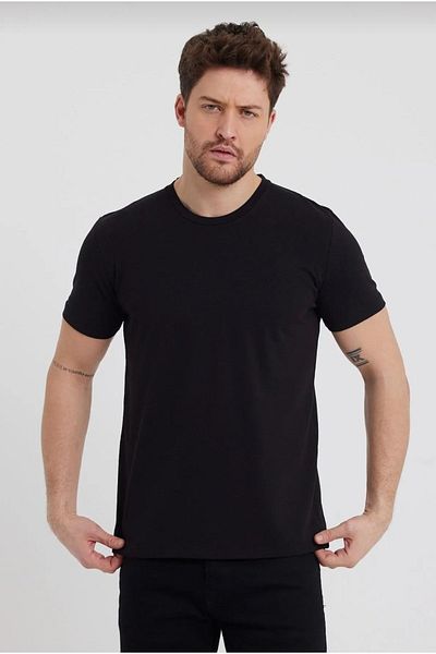 Ekis Konfeksiyon Large Size Black T-Shirt Set of 5