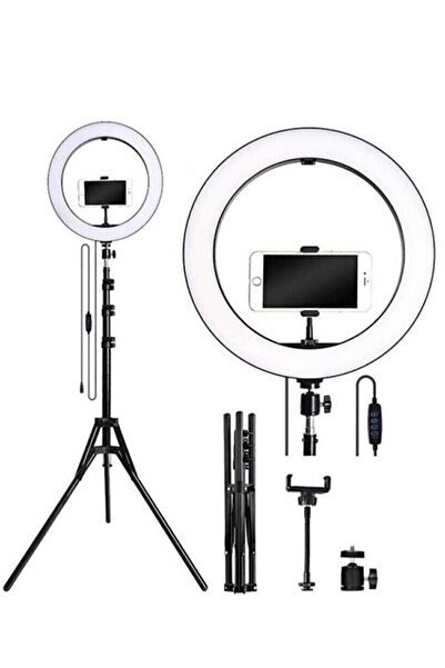 Nivagatore Ring Light Youtuber Tiktok Çekim Tripod Işıklı Telefon Tutucu Maky...
