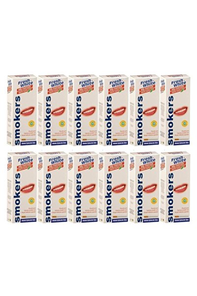 Fresh White Fresh Whıte Smokers Diş Pastası 90 gr 12'li Paket