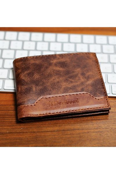 Deribond Men's Wallet - Crazy Leather, Classic Style