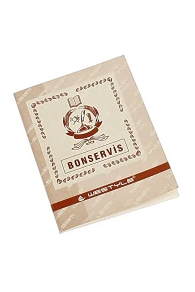 WESTSTYLE Bonservis Defteri (küçük)